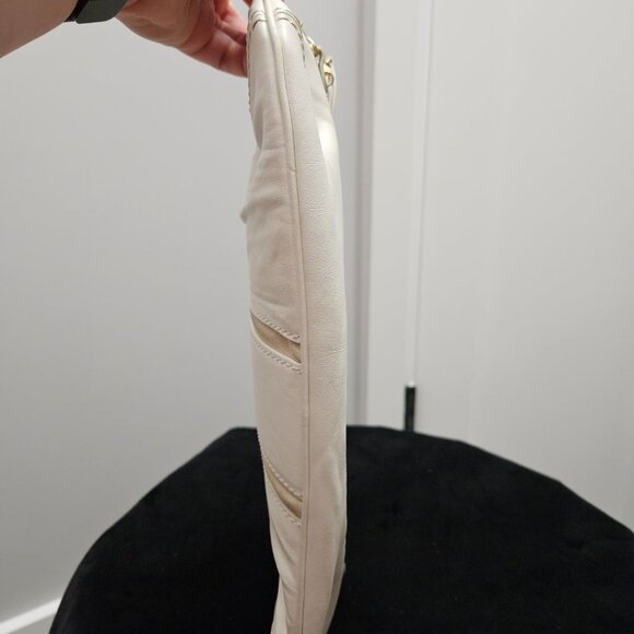 Jimmy Choo White Clutch with Gold Accents - Picture 6 of 16